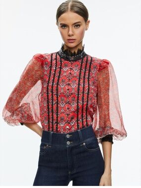 Alice + Olivia Bettina Blouse